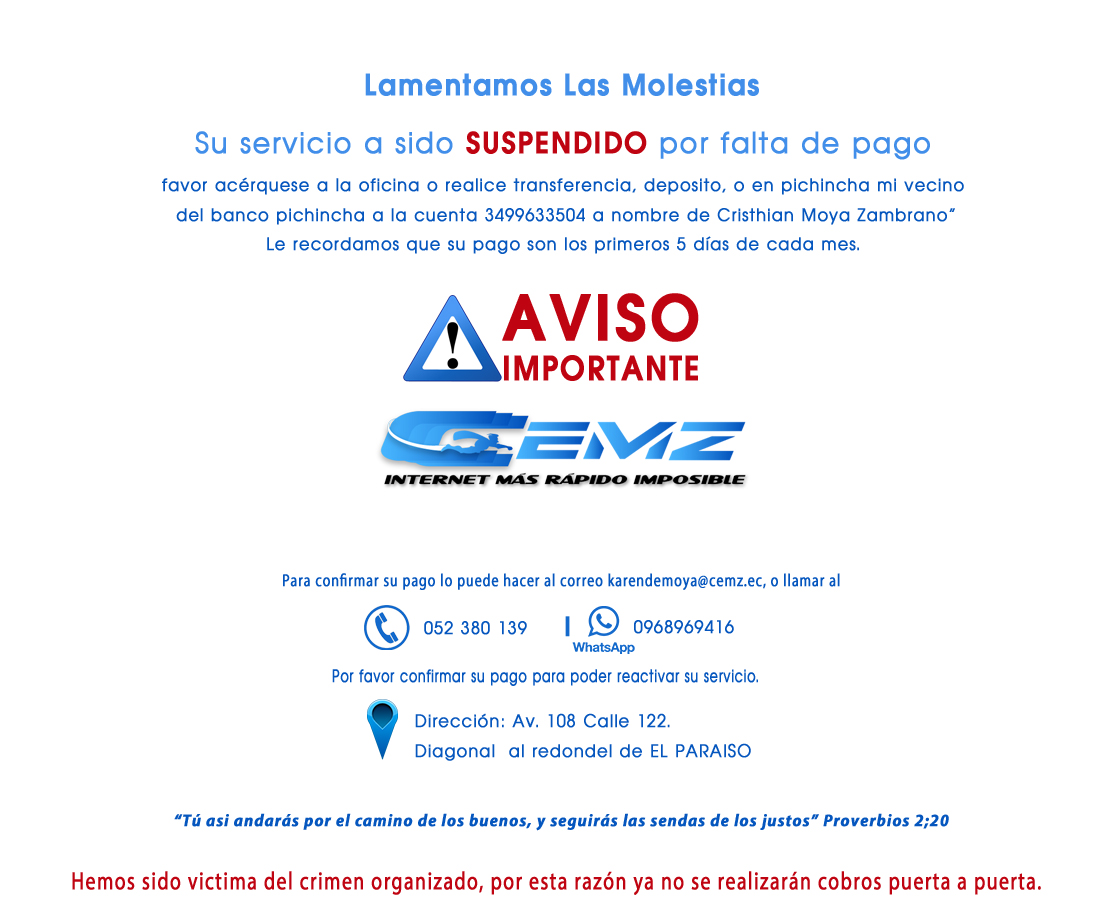 SUSPENSION DE SERVICIO1